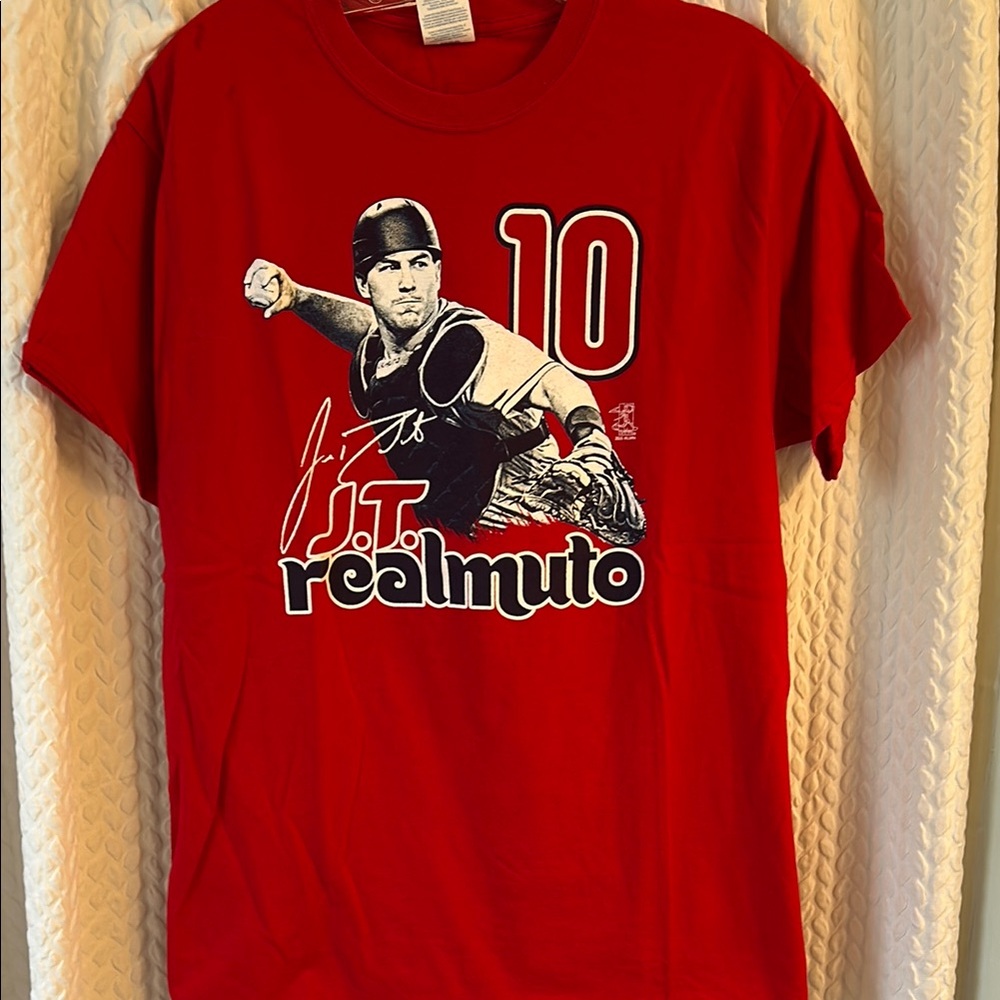 Phillies shirt. J.T. Realmuto.